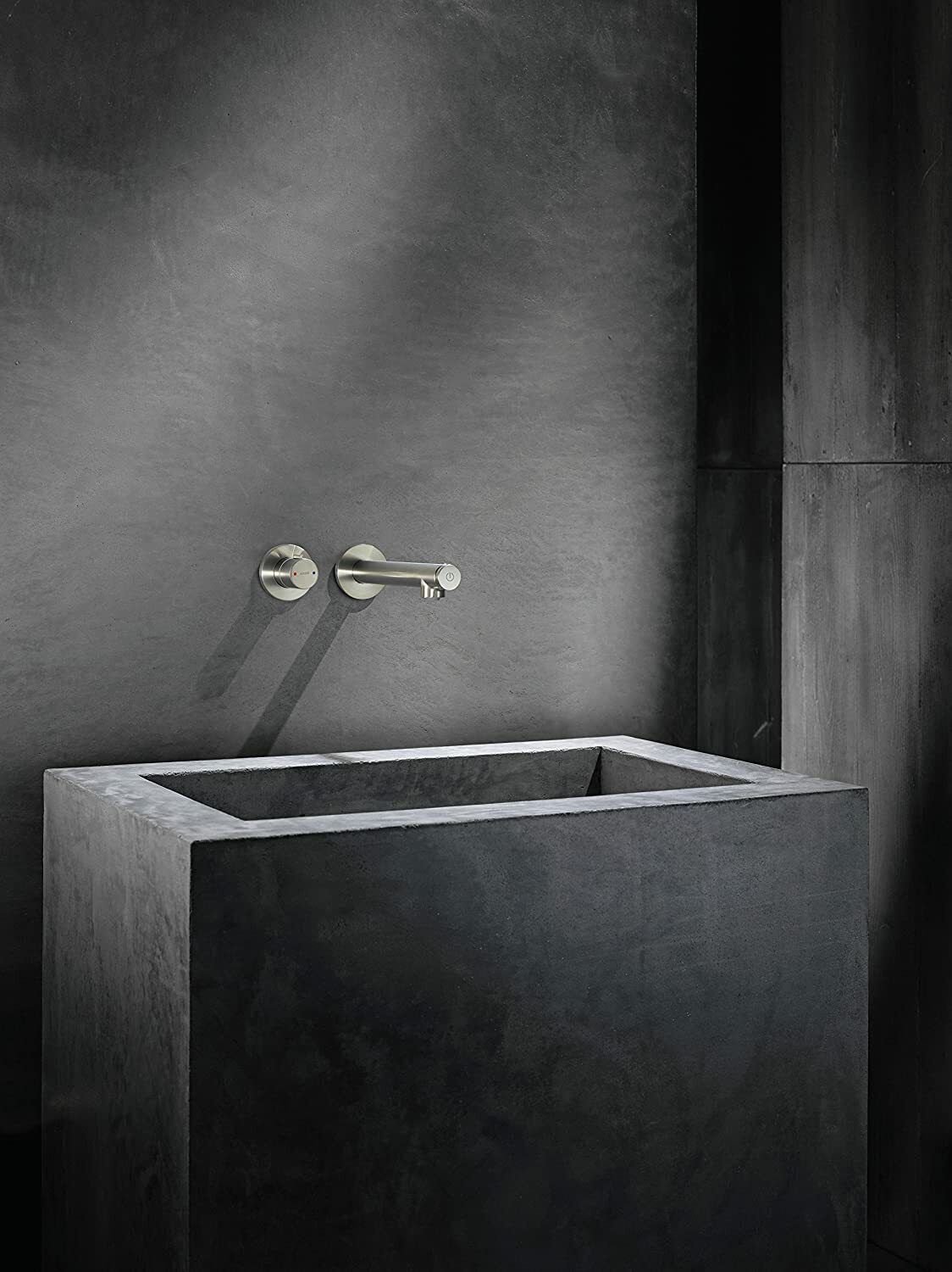 Mitigeur de lavabo encastré AXOR Uno Select 221 mm en laiton chromé - vue 2
