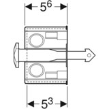 Kit d'installation Geberit avec boîte d'encastrement pour module Geberit DuoFresh