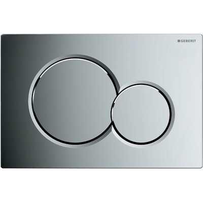 Plaque de déclenchement Geberit Sigma01 round / Chromé brillant