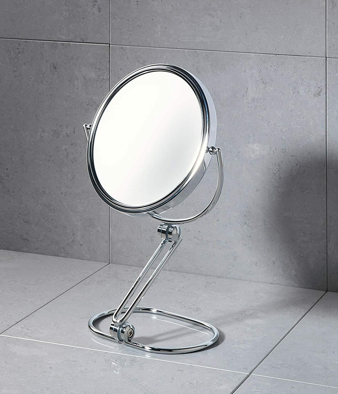 Miroir agrandissant (x5) Gedy Beauty rond 20 cm chromé