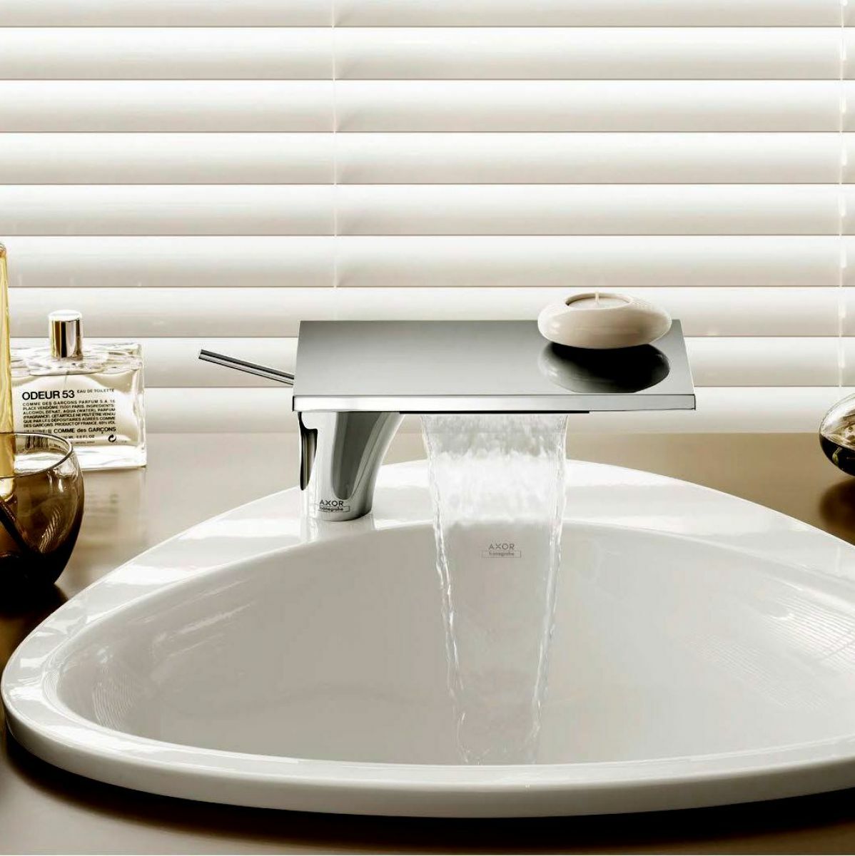 Mitigeur de lavabo AXOR Massaud 110 avec bonde à écoulement libre - vue 4
