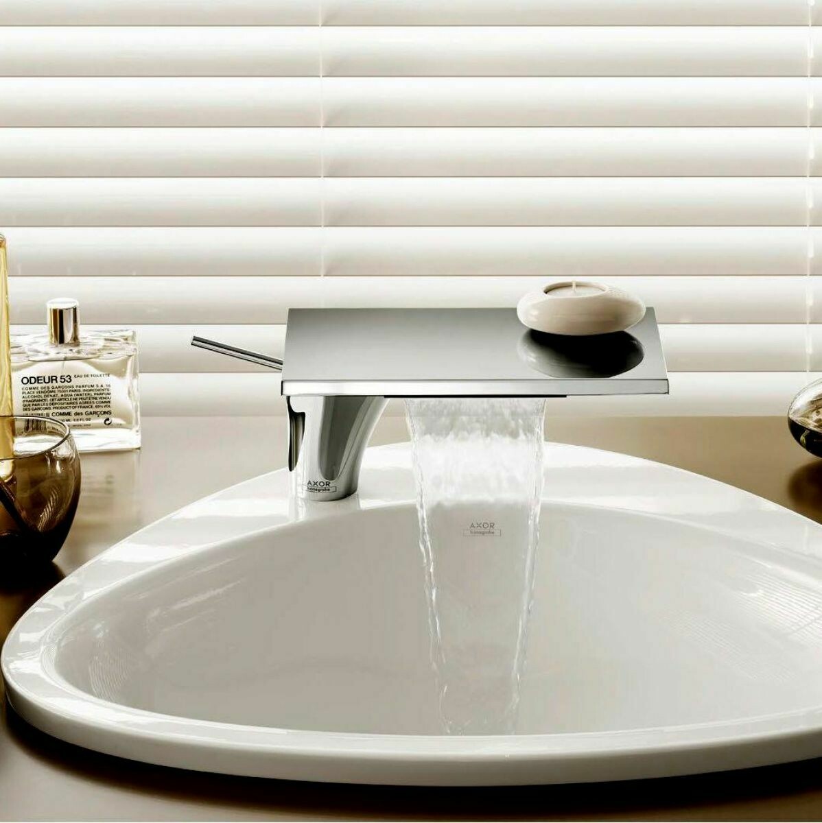 Mitigeur de lavabo AXOR Massaud 110 avec bonde à écoulement libre — vue 3