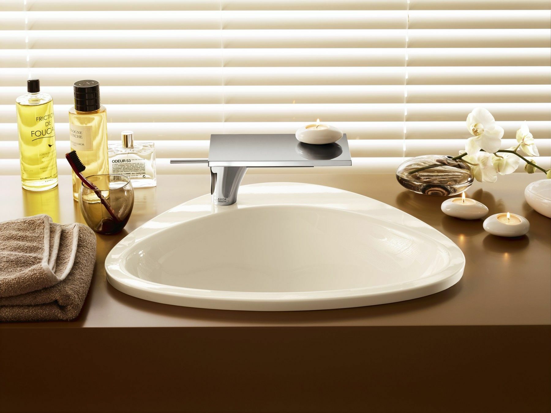 Mitigeur de lavabo AXOR Massaud 110 avec bonde à écoulement libre - vue 3