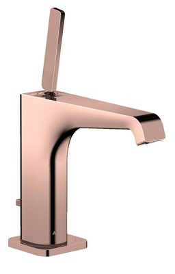 Mitigeur de lavabo AXOR Citterio E 130 avec tirette et vidage en or rouge poli