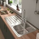 S41 S4111-F400 Evier encastré 400 avec égouttoir