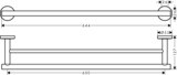 Logis Universal Porte-serviettes double