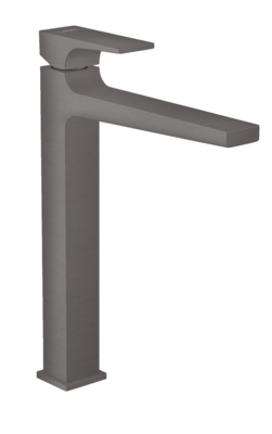 Mitigeur de lavabo Hansgrohe Metropol 260 en noir chromé brossé avec bonde push-open