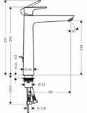 Talis E Mitigeur de lavabo 240 avec tirette et vidage