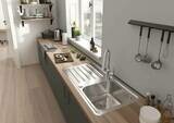 S41 S4111-F340 Evier encastré 340 avec égouttoir