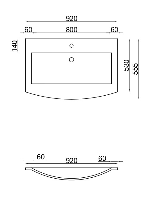 Plan-vasque Lido 92 cm - vue 4
