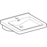 Dessin Technique - Lavabo Geberit Selnova Comfort Square - Salle de bains Tunisie - Sanitaire Tunisie