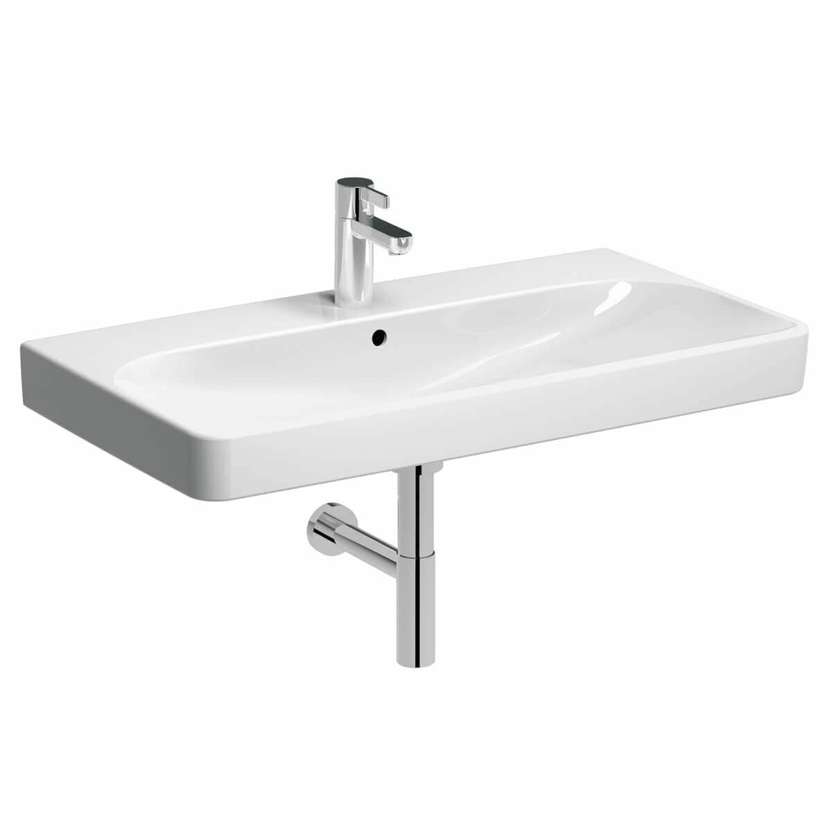 Plan-vasque Geberit / Keramag Smyle Square 90 cm - vue 6