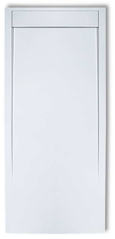 Receveur de douche rectangulaire Galaxite extra-plat  et anti-dérapant (120 à 180 cm) x 80 cm avec grille design en Marbryx® et vidage