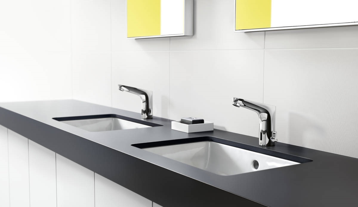 Mitigeur de lavabo Hansgrohe Focus 130 électronique avec manette de réglage de température sur secteur - vue 2