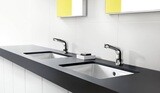 Focus Mitigeur de lavabo électronique avec manette de réglage de température sur batterie