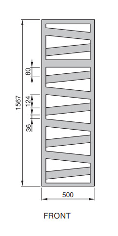 Radiateur sèche-serviettes Zehnder (Acova) Kazeane 160 x 50 cm - Noir — vue 4