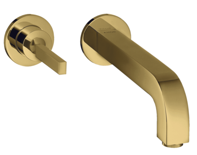 Mitigeur de lavabo encastré AXOR Citterio 225 mm en doré poli