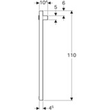 Miroir lumineux Geberit iCon 37 cm