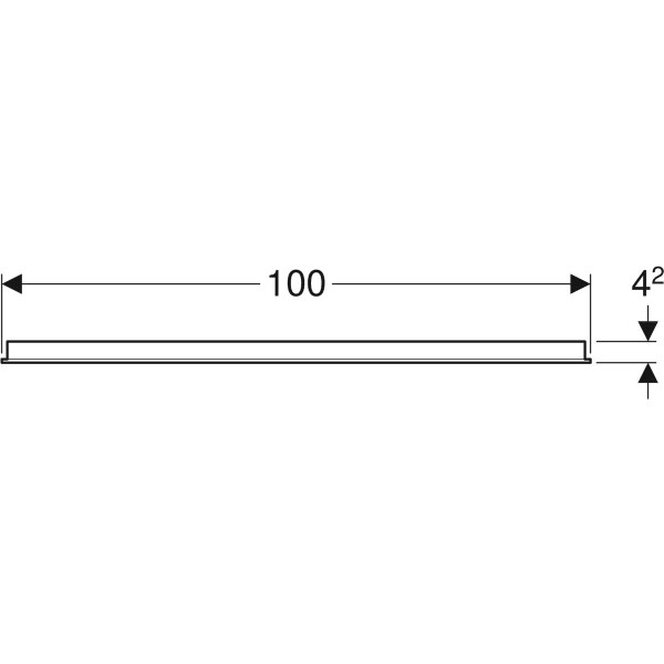 Miroir lumineux Geberit Option Basic 120 cm, éclairage en haut — vue 3