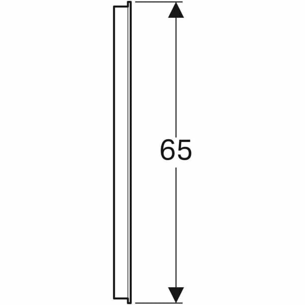 Miroir lumineux Geberit Option Basic 120 cm, éclairage en haut — vue 5