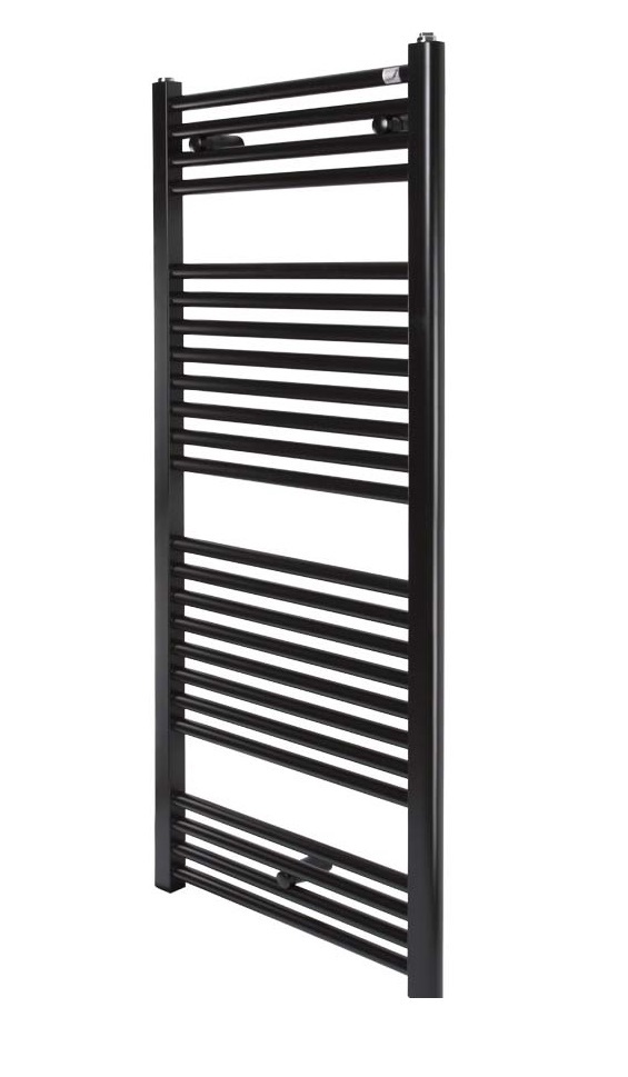 Radiateur sèche-serviettes Zehnder (Acova) Virando 120 x 50 cm - Noir - vue 2