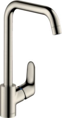 Mitigeur de cuisine Focus M41 260 en acier inoxydable brossé