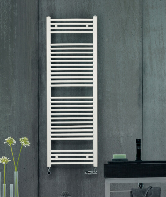 Radiateur sèche-serviettes Zehnder (Acova) Virando 120 x 50 cm - Blanc - vue 2