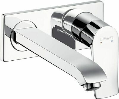 Mitigeur de lavabo encastré Hansgrohe Metris 225 mm en laiton chromé
