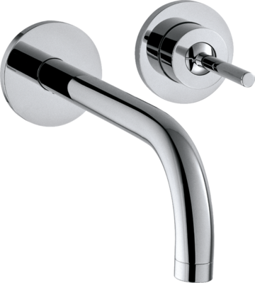 Mitigeur de lavabo encastré AXOR Uno 165 mm en laiton chromé