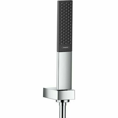 Support mural Hansgrohe avec douchette à main Rainfinity 100 1 jet PowderRain et flexible 125 cm en chromé