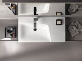 Plan-vasque Geberit Xeno² 90 cm avec espace de rangement à droite