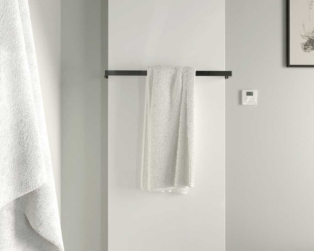 Radiateur sèche-serviettes Zehnder (Acova) Fina Lean Bar 150 x 60 cm - Blanc — vue 2