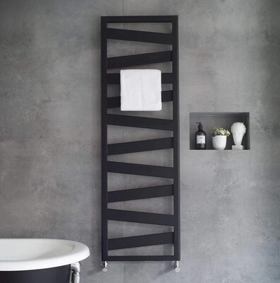 Radiateur sèche-serviettes Zehnder (Acova) Kazeane 160 x 50 cm - Noir