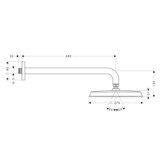 Raindance Classic Douche de tête 240 1jet avec bras de douche