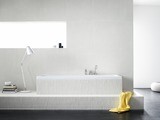 Metris Set de finition mitigeur 3 trous pour montage sur bord de baignoire