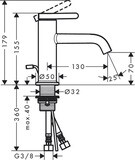 AXOR One Mitigeur de lavabo 70 avec tirette et vidage