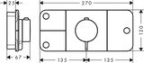 AXOR One Module thermostatique encastré avec 3 fonctions