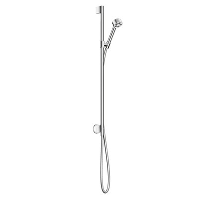 Barre de douche AXOR One avec douchette à main 1 jet Ecosmart 75 et coude de raccordement intégré