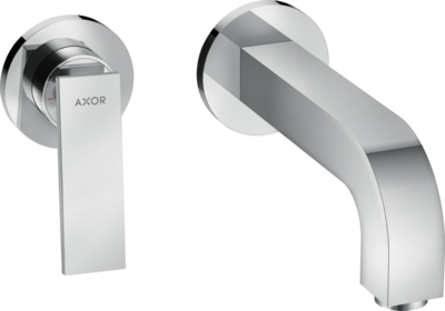 Mitigeur de lavabo encastré AXOR Citterio 220 mm avec poignée manette et rosaces