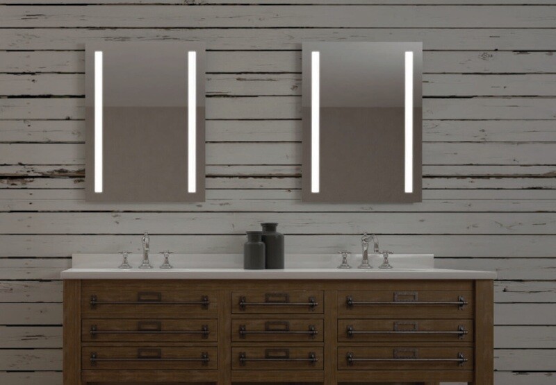 Miroir de salle de bains LED RBA série Halley 50 x 70 cm