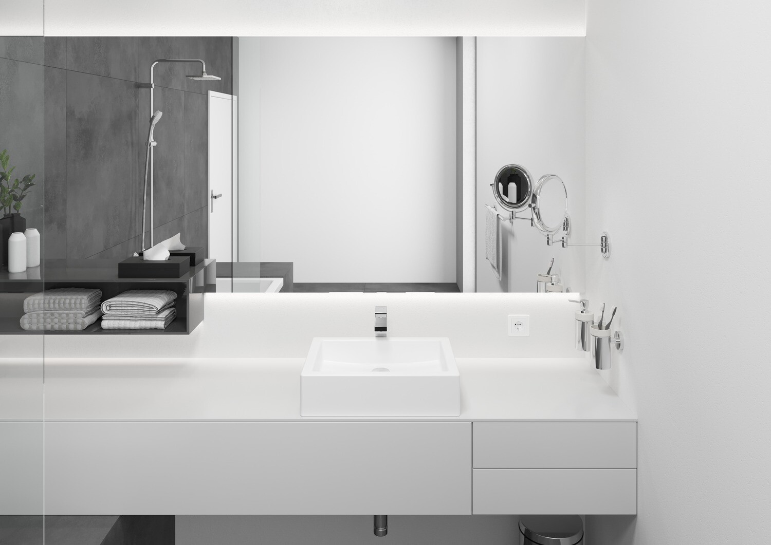 Mitigeur de lavabo Hansgrohe Vernis Shape 190 chromé avec tirette et vidage — vue 2