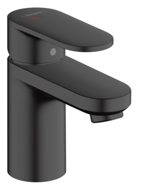 Mitigeur de lavabo Hansgrohe Vernis Blend 70 CoolStart avec tirette et vidage en noir mat