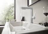 Finoris Mitigeur de lavabo 230 avec douchette extractible 2jet, bonde clic-clac