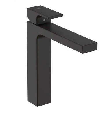 Mitigeur de lavabo Hansgrohe Vernis Shape 190 avec tirette et vidage en noir mat