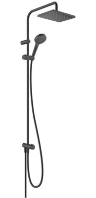 Colonne de douche Hansgrohe Vernis Shape 230 1 jet Reno en noir mat