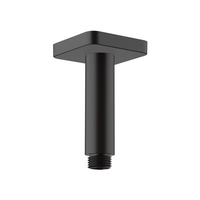 Bras de douche plafonné Hansgrohe Vernis Shape 100 mm en noir mat