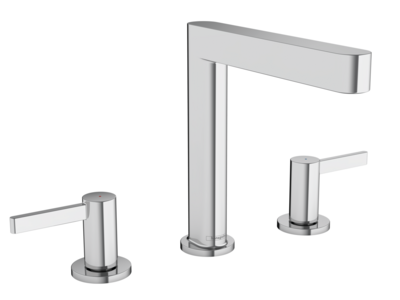 Mélangeur de lavabo 3 trous Hansgrohe Finoris 160 avec bonde push-open