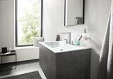 Finoris Mélangeur de lavabo 3 trous 160, bonde clic-clac