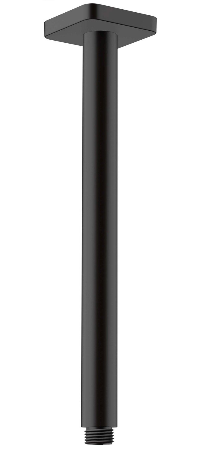 Bras de douche plafonné Hansgrohe Vernis Shape 300 mm en noir mat