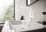 Finoris Mitigeur de lavabo 230, bec pivotant, bonde clic-clac